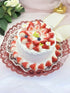 白くて可愛い♡いちごケーキの赤いミニハット